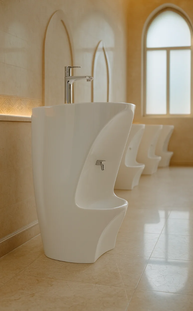 Ceramic Easy Dual Level Wudu Basin