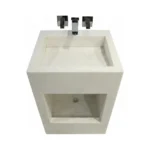 Dual Level Linear Waste Wudu Basin with Wall Mounted Taps UK