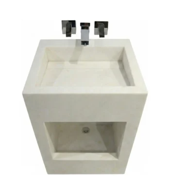Dual Level Linear Waste Wudu Basin with Wall Mounted Taps UK