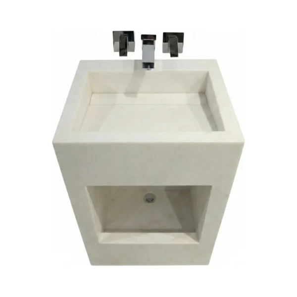 Dual Level Linear Waste Wudu Basin with Wall Mounted Taps UK