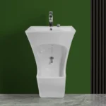 Easy Ceramic Dual Wudu Basin with Mixer