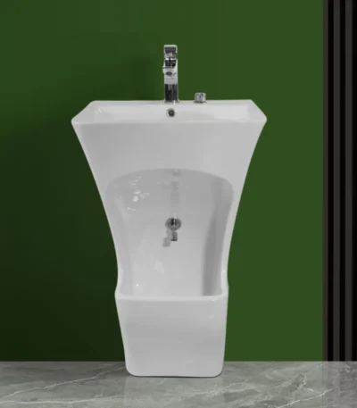 Easy Ceramic Dual Wudu Basin with Mixer